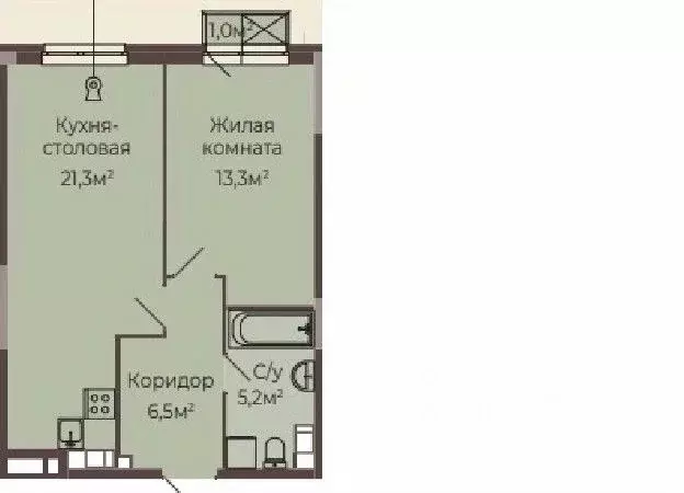 1-к кв. Нижегородская область, Нижний Новгород Соцгород жилрайон, 1-й ... - Фото 1