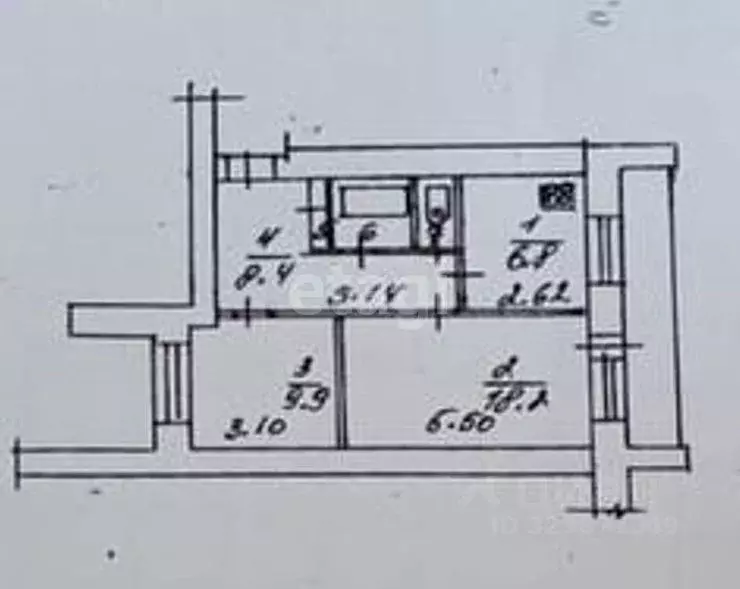 2-к кв. Тверская область, Тверь Комсомольский просп., 10 (51.2 м) - Фото 1