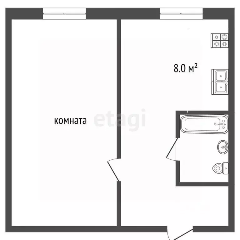 1-к кв. Московская область, Балашиха Железнодорожный мкр, ул. ... - Фото 2