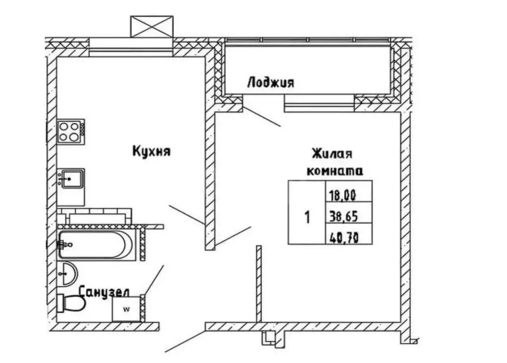 1-комнатная квартира: Южно-Сахалинск, улица 140-летия города ... - Фото 1
