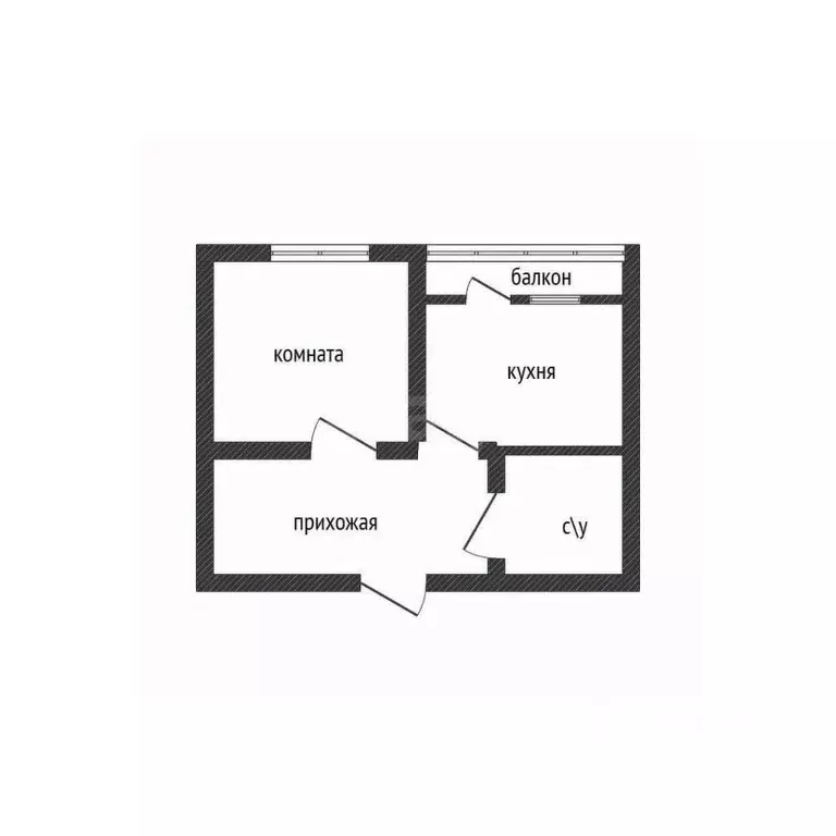 1-к кв. Брянская область, Брянский район, Снежское с/пос, пос. Путевка ... - Фото 2