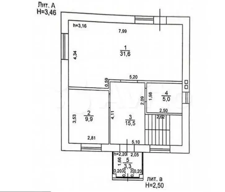 Дом в Казань, СНТ Овощник, 15-я аллея (104 м) - Фото 2
