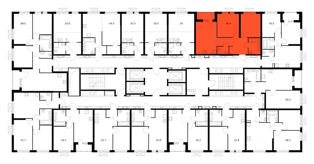 2-к кв. Приморский край, Владивосток ул. Борисенко, 48к2 (56.4 м) - Фото 2
