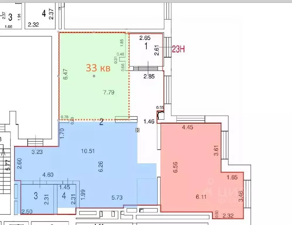 Помещение свободного назначения в Москва Коровинское ш., 29 (51 м) - Фото 2