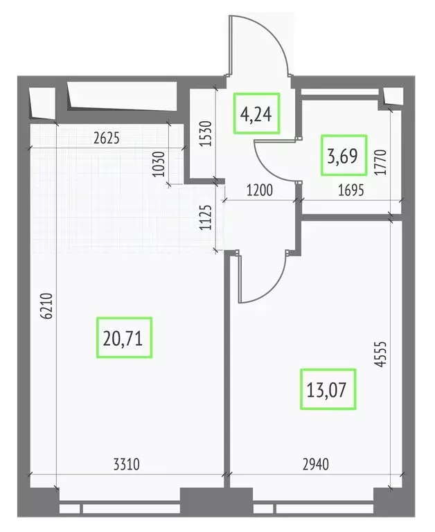 1-комнатная квартира: Москва, СВАО, Бутырский район (41.71 м) - Фото 1