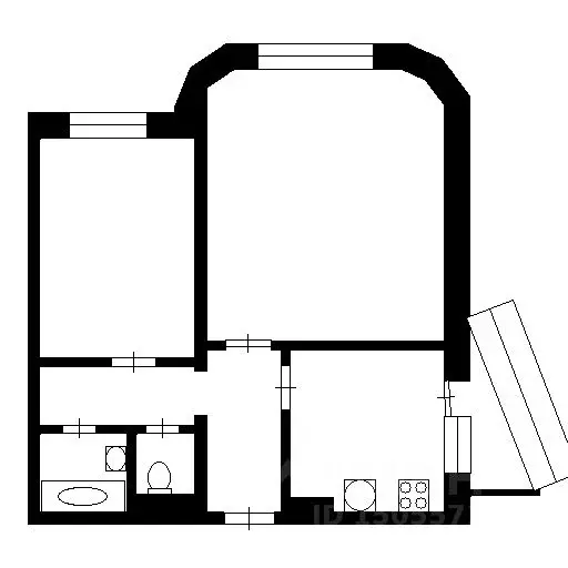 2-к кв. Красноярский край, Красноярск ул. Дмитрия Мартынова, 24 (54.0 ... - Фото 1