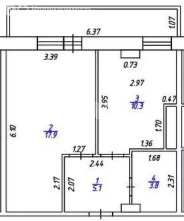 1-комнатная квартира: Ижевск, улица Баранова, 96А (37.4 м) - Фото 1