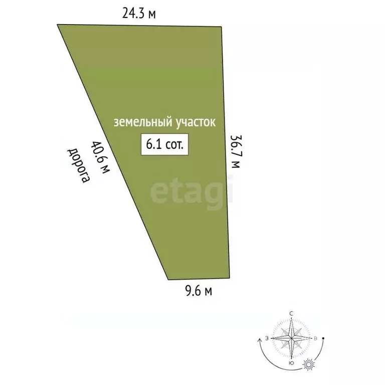 Участок в Крым, Черноморский район, с. Окуневка  (6.14 сот.) - Фото 2