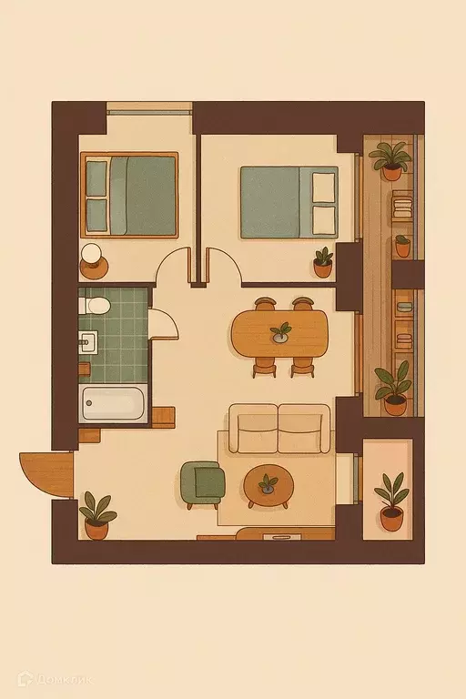 Продаётся 3-к квартира, 62.45 м - Фото 0