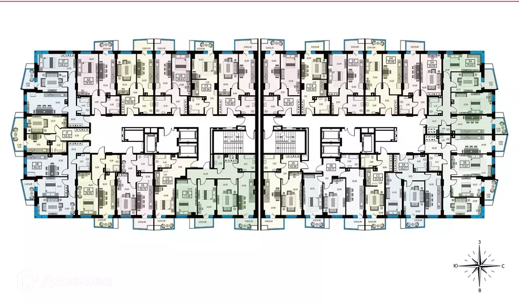 Продаётся 2-к квартира, 55.6 м - Фото 1
