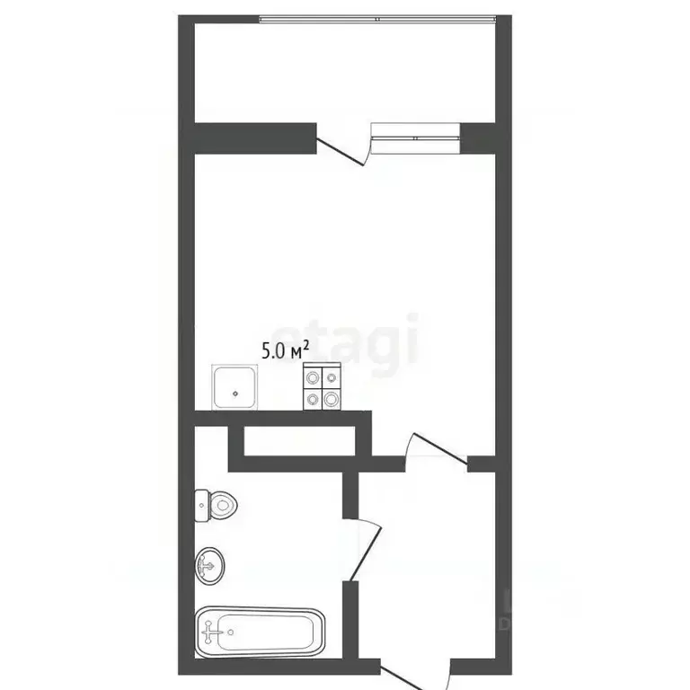 Студия Тюменская область, Тюменский муниципальный округ, д. Дударева ... - Фото 2