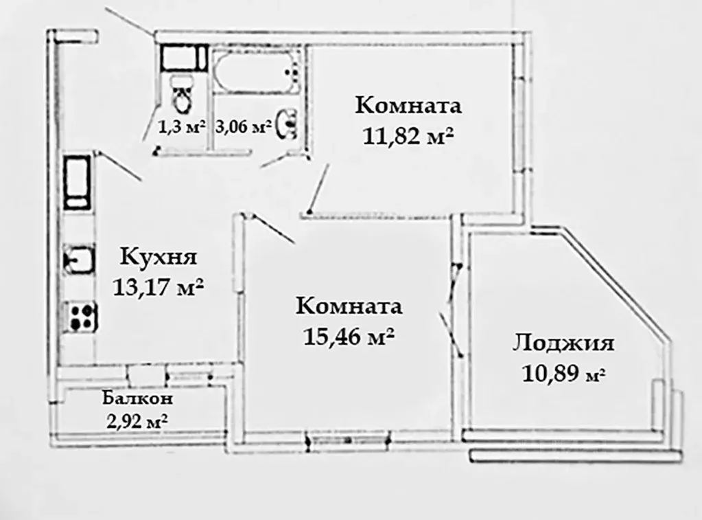 2-к кв. Ленинградская область, Мурино Всеволожский район, ул. ... - Фото 2