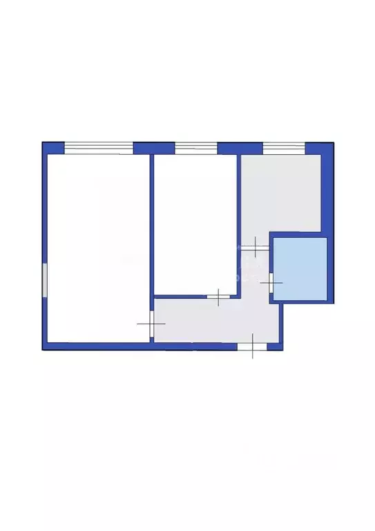 2-к кв. Кемеровская область, Кемерово ул. Мичурина, 15 (45.2 м) - Фото 1
