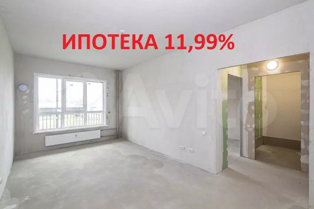 2-к. квартира, 49 м, 1/9 эт. - Фото 1