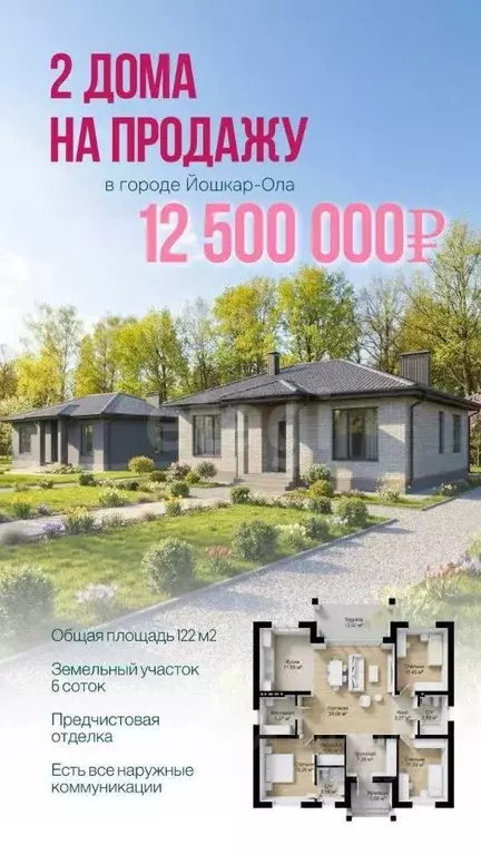 Дом в Марий Эл, Медведевский район, Пекшиксолинское с/пос, пос. Новый ... - Фото 1