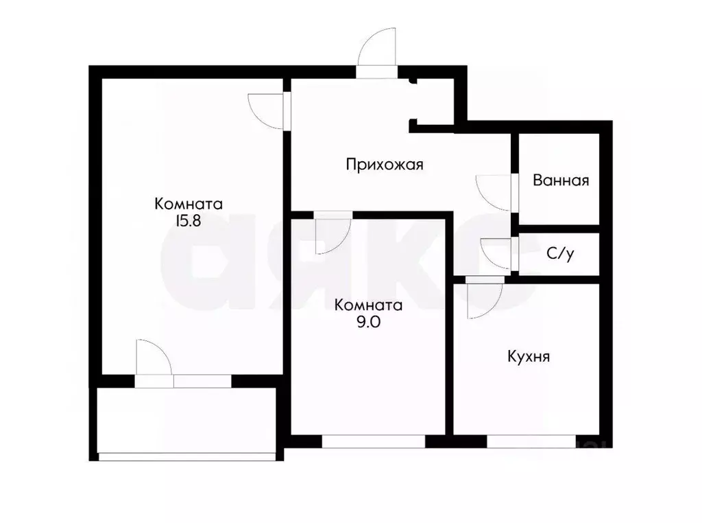 2-к кв. Москва ул. Свободы, 73К1 (43.0 м) - Фото 1