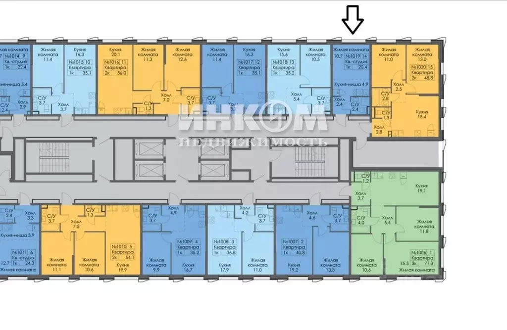 Студия Москва Полярная ул., 39Ак1 (20.4 м) - Фото 2