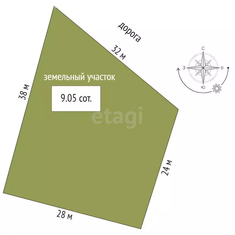 Участок в Пионерское, Афинская улица (9.1 м) - Фото 1