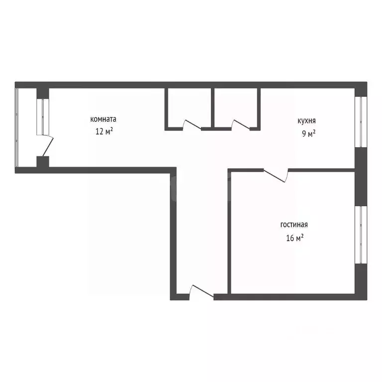 2-к кв. Красноярский край, Емельяново пгт ул. Новая, 23 (48.2 м) - Фото 2
