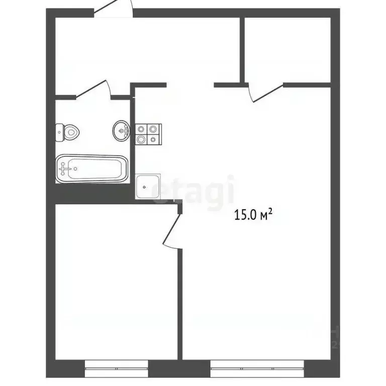 2-к кв. Архангельская область, Архангельск Соломбала исторический ... - Фото 1