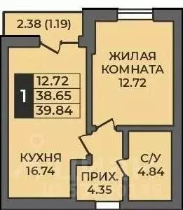 1-к кв. Оренбургская область, Оренбург Гранд Парк жилой комплекс ... - Фото 0