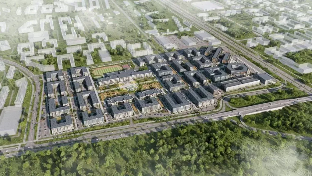 Студия Санкт-Петербург Плюс Пулковский жилой комплекс (28.1 м) - Фото 2