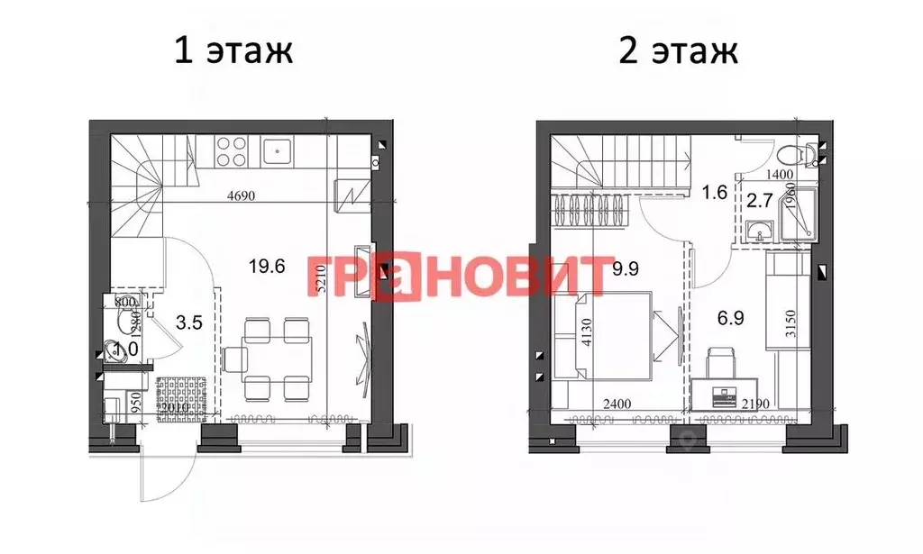 2-к кв. Новосибирская область, Новосибирский район, Мичуринский ... - Фото 1