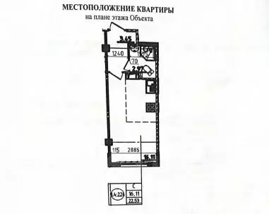 Студия Ленинградская область, Мурино Всеволожский район, ул. Шоссе в ... - Фото 1