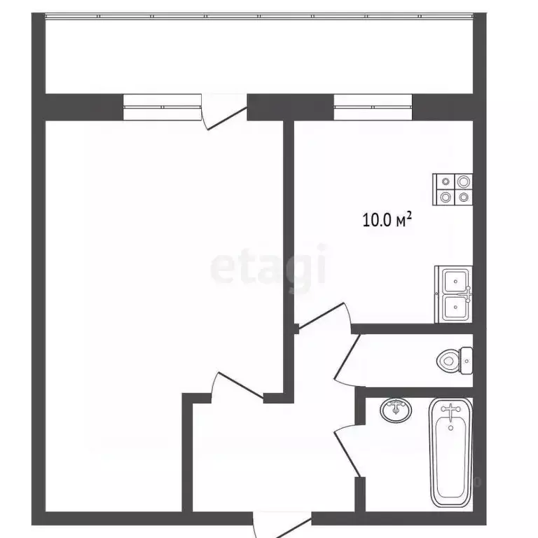 1-к кв. Тюменская область, Тюмень Восточный мкр, ул. Моторостроителей, ... - Фото 2