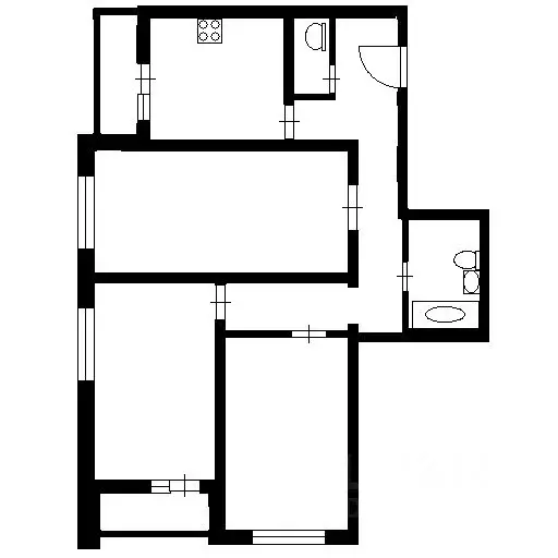 3-к кв. Санкт-Петербург ул. Лидии Зверевой, 3к3 (79.8 м) - Фото 2