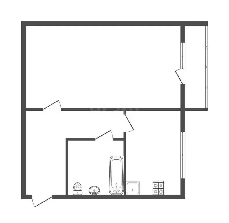 1-комнатная квартира: Щёкино, улица Победы, 22 (31 м) - Фото 1
