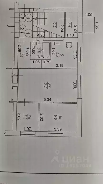 3-к кв. Калининградская область, Светлый Береговая ул. (43.0 м) - Фото 2