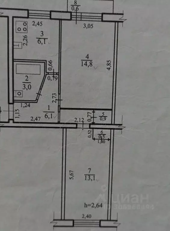 2-к кв. Забайкальский край, Чита ул. Красной Звезды, 10 (44.0 м) - Фото 0