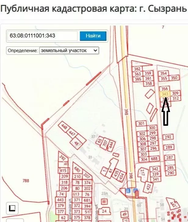 Участок в Самарская область, Сызрань Нефтепроводная ул. (7.52 сот.) - Фото 1