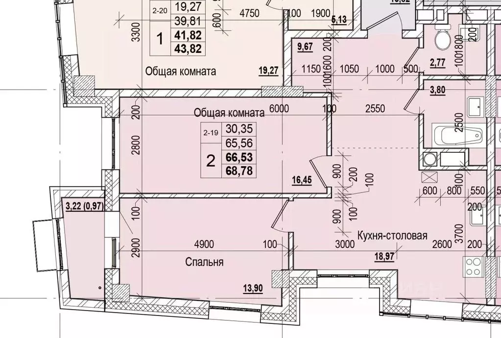 2-к кв. Саха (Якутия), Якутск ул. Чкалова (66.53 м) - Фото 0