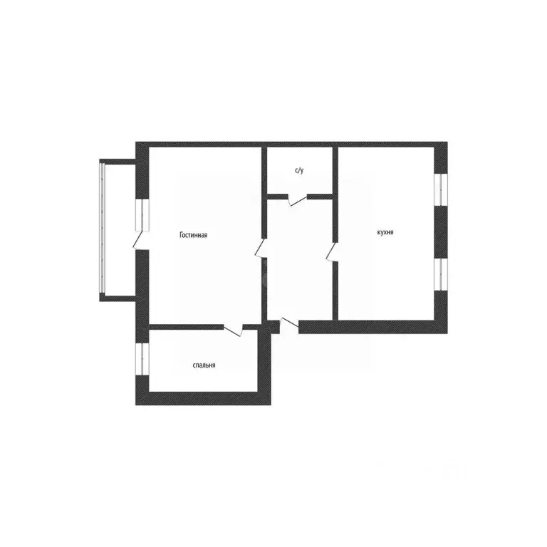 2-к кв. Курганская область, Курган Черемухово мкр, ул. Космонавтов, 9 ... - Фото 2