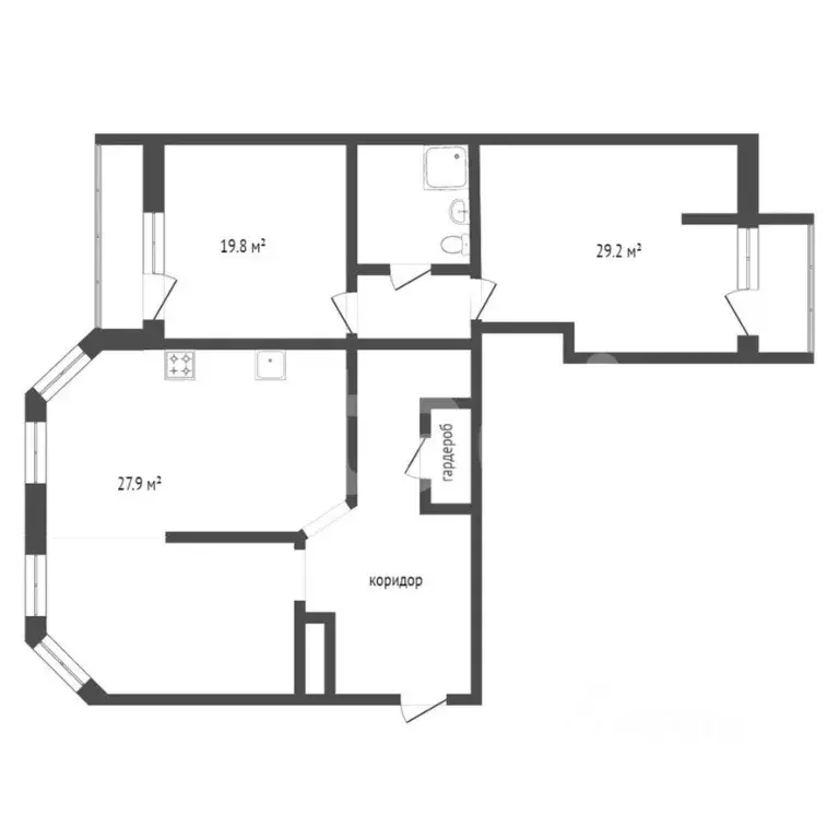 3-к кв. Ханты-Мансийский АО, Сургут Югорская ул., 34 (129.6 м) - Фото 1