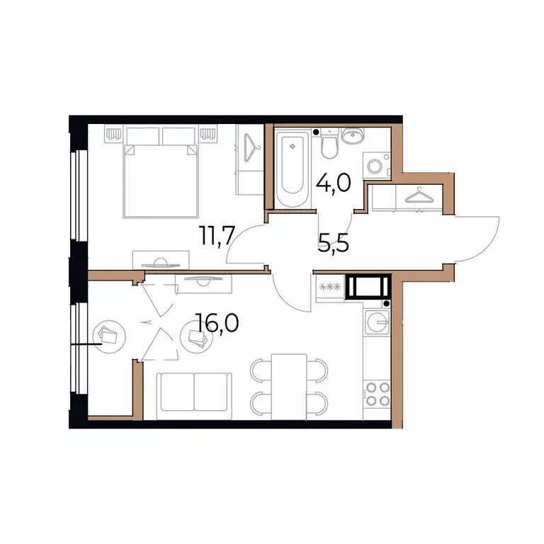 1-комнатная квартира: Череповец, Рыбинская улица, 69 (38.6 м) - Фото 1