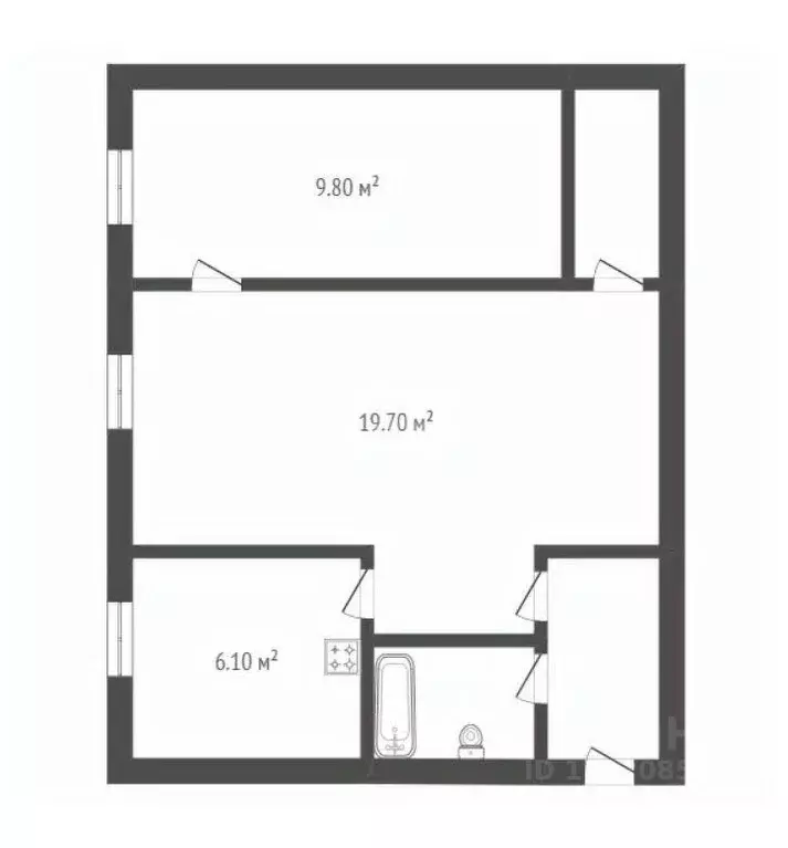 2-к кв. Воронежская область, Борисоглебск Третьяковская ул., 7 (44.1 ... - Фото 1