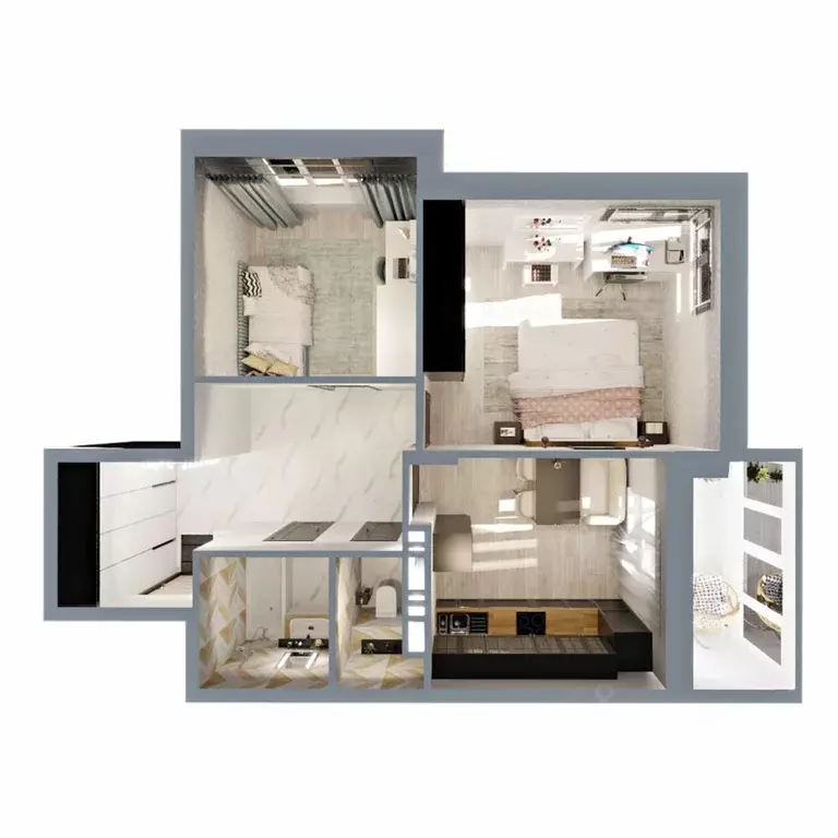 2-к кв. Владимирская область, Ковров Еловая ул., 82 (58.8 м) - Фото 1