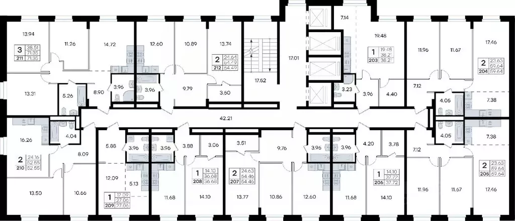 2-к кв. Приморский край, Владивосток ул. Тухачевского, 80 (52.55 м) - Фото 1
