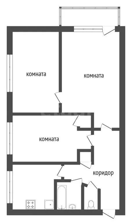 3-комнатная квартира: Вологда, Пионерская улица, 22 (51 м) - Фото 0