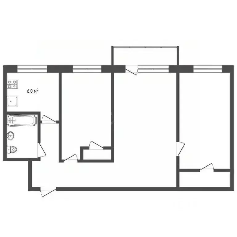 3-к кв. Московская область, Ногинск Богородский городской округ, пос. ... - Фото 2