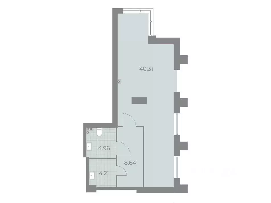 Помещение свободного назначения в Санкт-Петербург наб. Миклухо-Маклая, ... - Фото 1