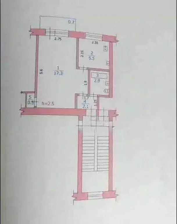 1-к кв. Мордовия, Саранск ул. Полежаева, 159 (28.0 м) - Фото 2