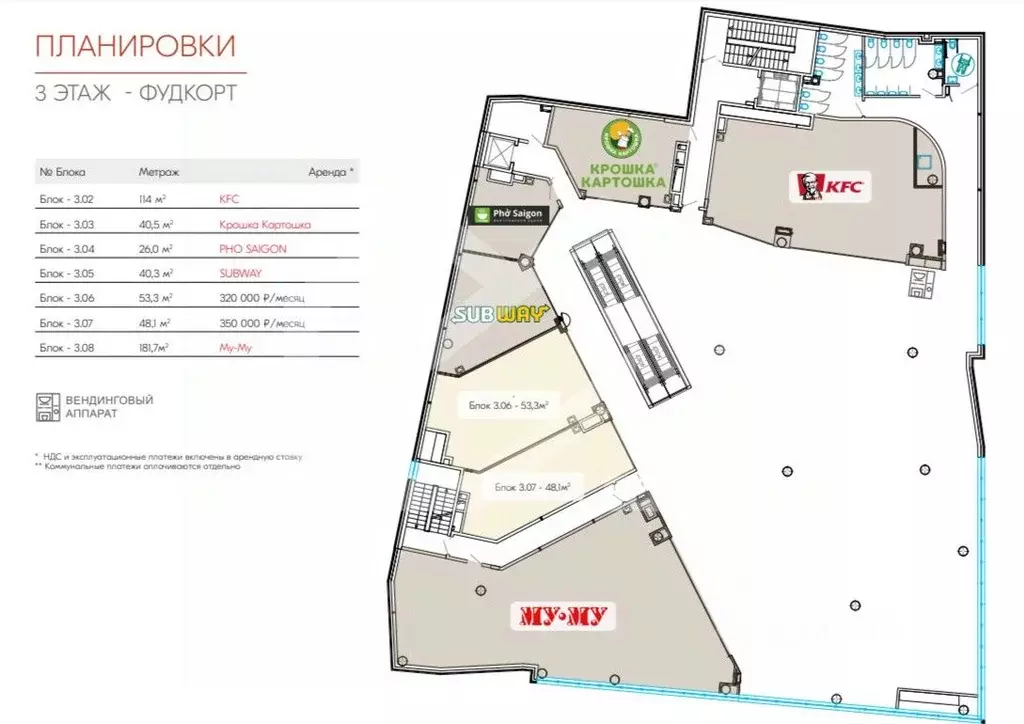 Торговая площадь в Москва Большая Семеновская ул., 20 (53 м) - Фото 1