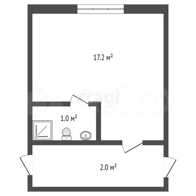 Квартира-студия, 20 м, 1/14 эт. - Фото 0