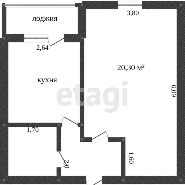 1-к кв. Тюменская область, Тобольск 9-й мкр, 3А (36.0 м) - Фото 2