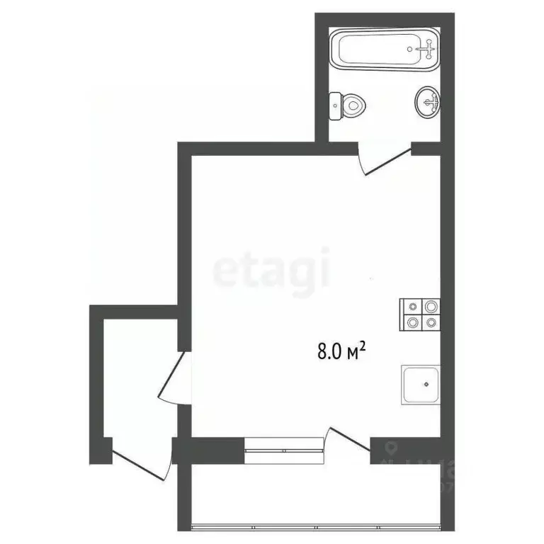 1-к кв. Ярославская область, Ярославль ул. Ньютона, 30к2 (38.0 м) - Фото 0
