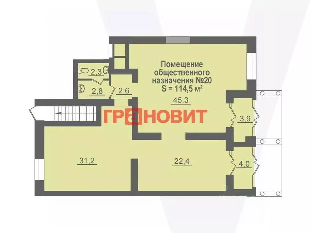 Помещение свободного назначения в Новосибирская область, Кольцово рп ... - Фото 1